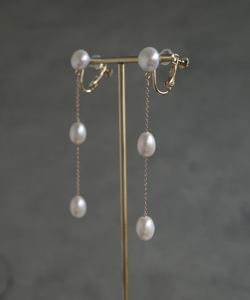 アクセサリー ripsalis 3studs pearl claw 〈single〉 | ripsalis