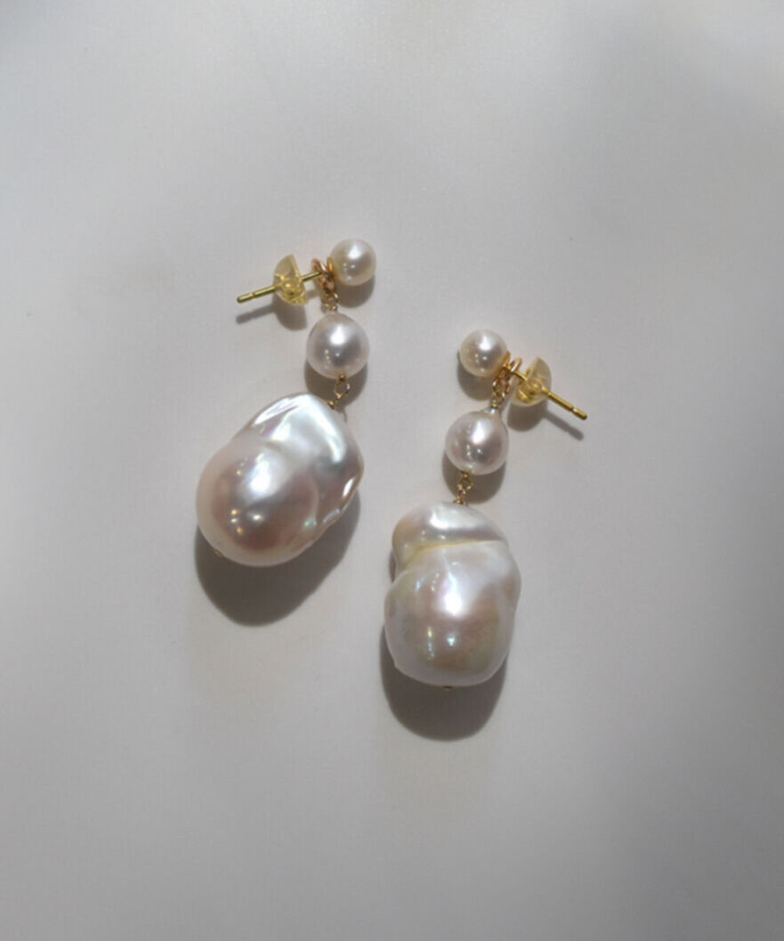 ripsalis uva バロックパールピアス uva | ripsalis
