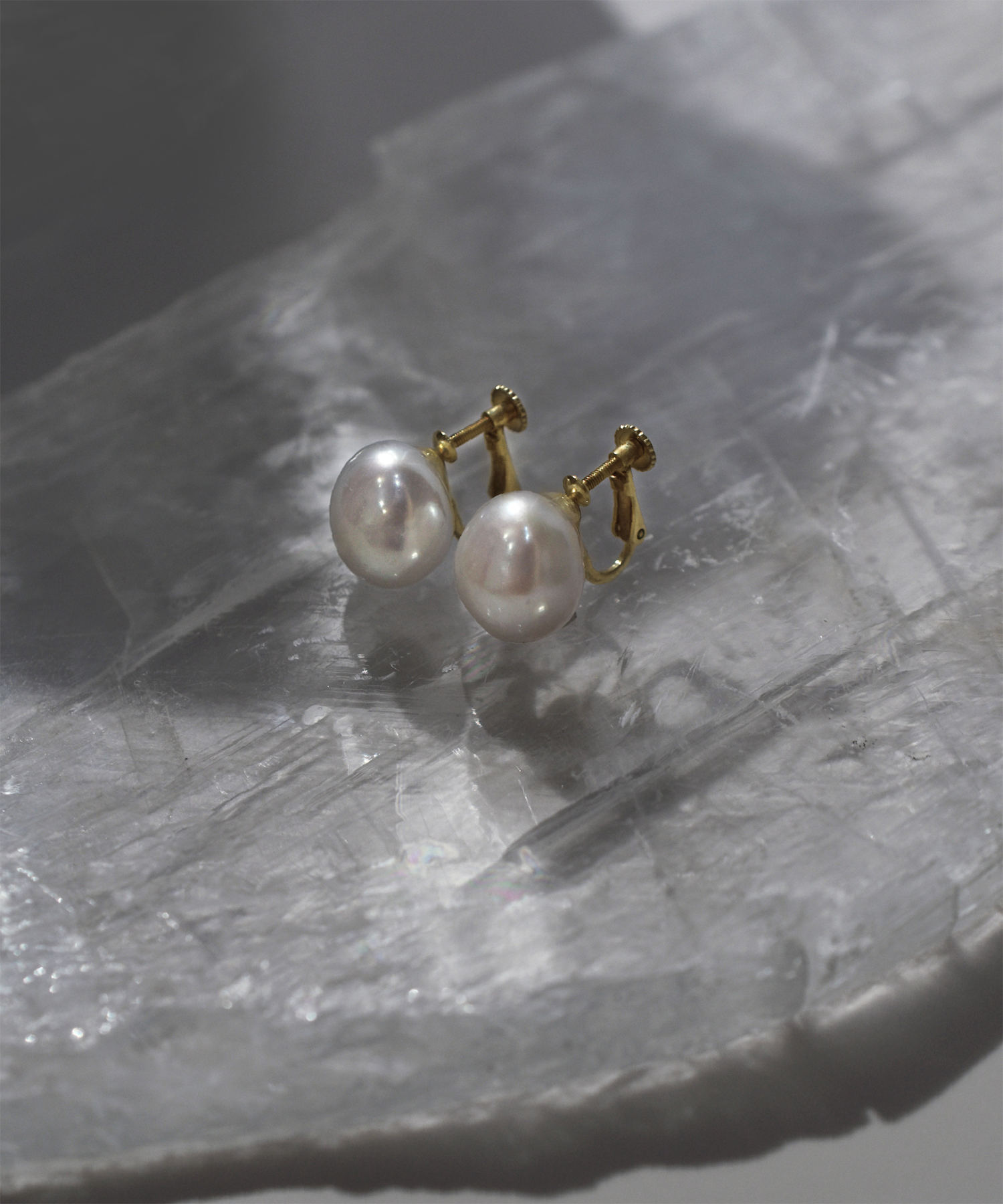 nude] mini bubble pearl STUD ピアス/イヤリング（white）