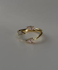 3drop moissanite ring