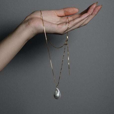 [nude] tail baroque pearl norm necklace 【Sランク】