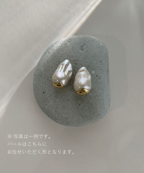 [dip] OYSTER pearl dip STUD ピアス/イヤリング 【Sランク】