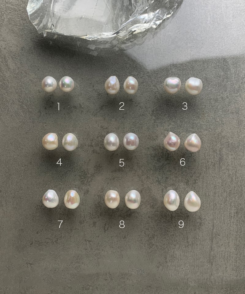 新品☆未使用　ripsalis パール ピアス nude] bubble pearl STUD ピアス/イヤリング（white） | rip