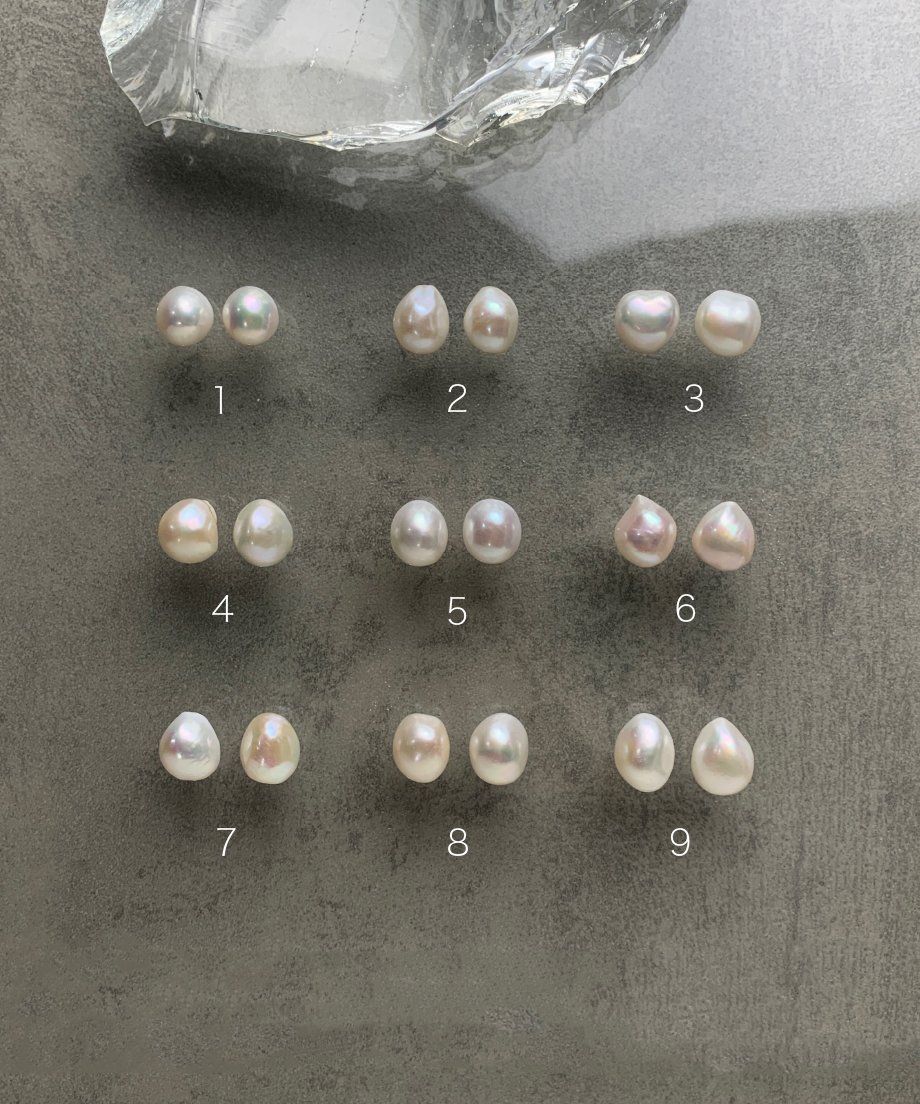 nude] bubble pearl STUD ピアス/イヤリング（white） | rip