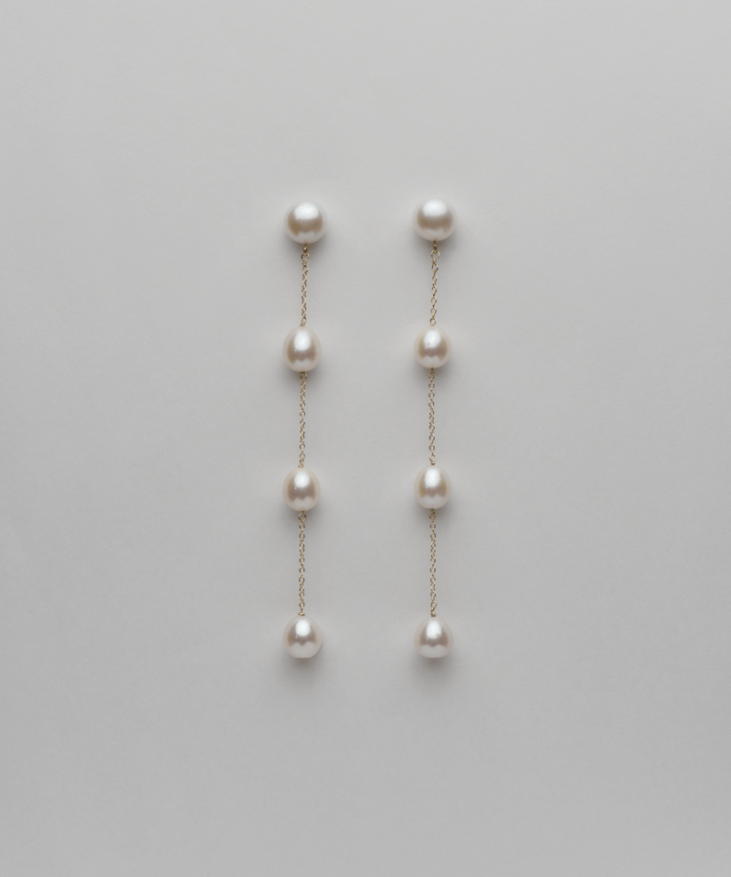 ripsalis 3dot pearl パールイヤリング 4dot pearl | ripsalis