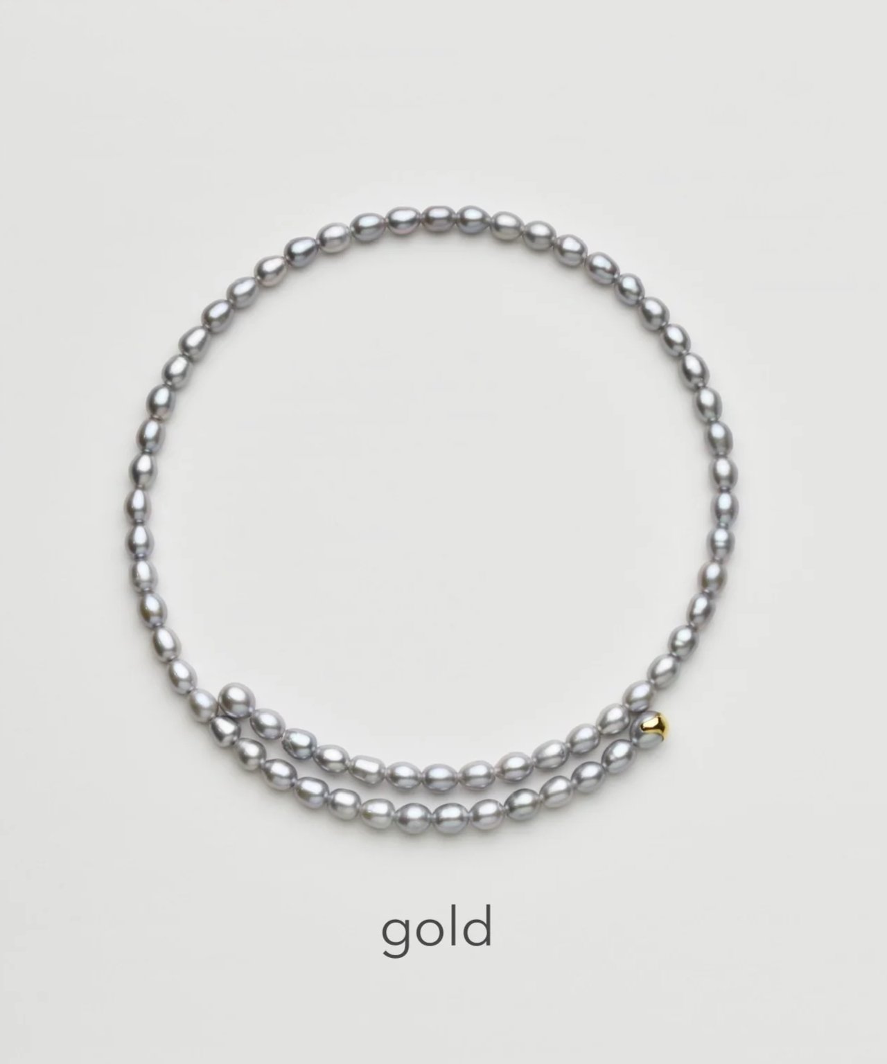 dip] full pearl choker（GRAY） | ripsalis
