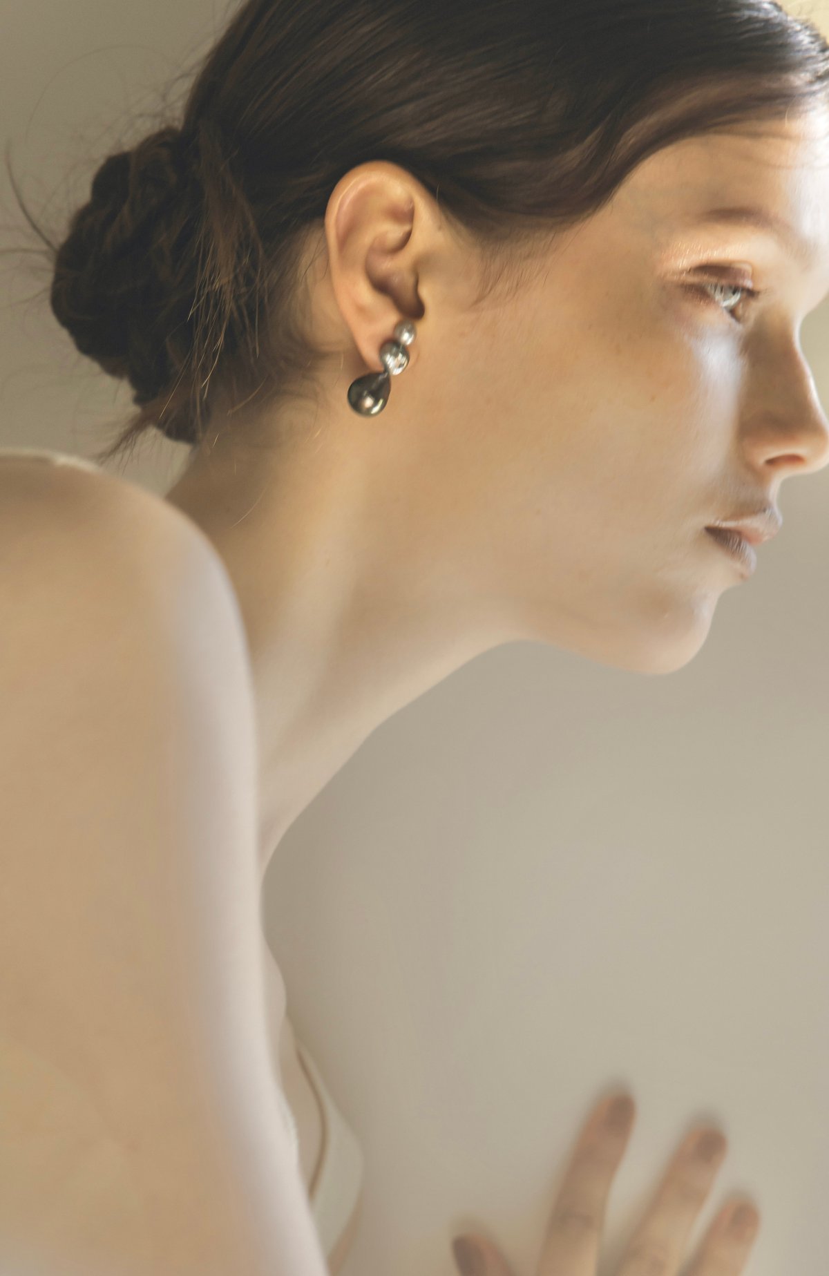 ripsalis リプサリス 3linedippearl ピアス　美品　パール dip] 3line dip pearl（white） | ripsalis
