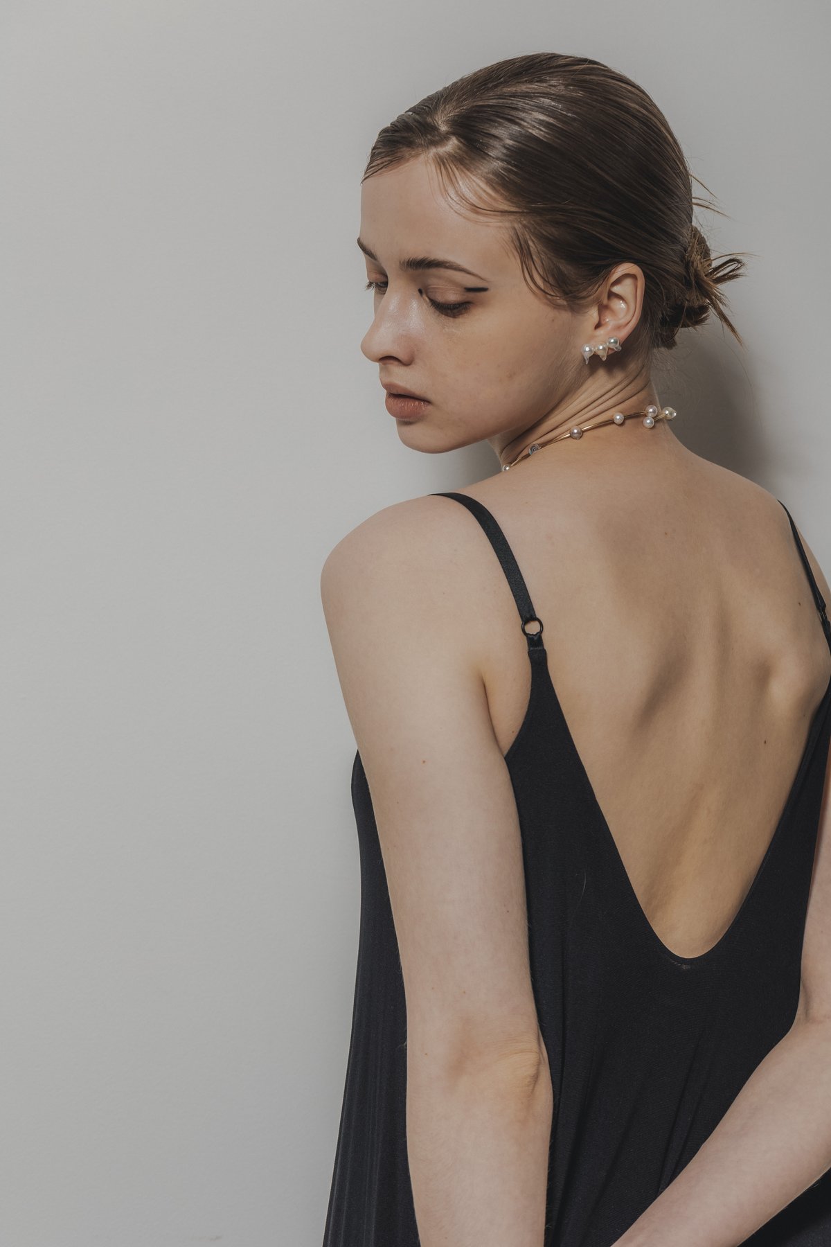 【完売品】ripsalis 3line dip pearl (black)ピアス dip] 3line dip pearl （black） | ripsalis