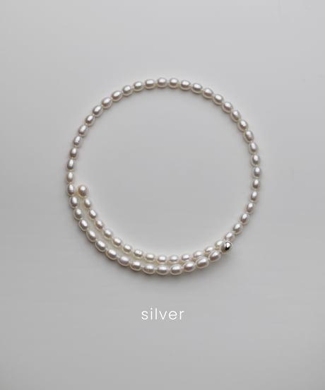 [dip] full pearl choker（white）
