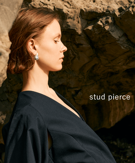[nude] STUD OYSTER pearl  ピアス/イヤリング（12.5-15mm） 【Sランク】