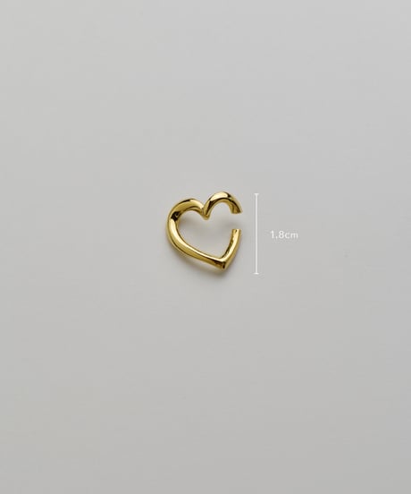 twist heart ear cuff〈single〉