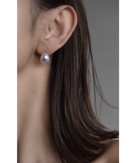 [nude] mini bubble pearl STUD ピアス/イヤリング（white）
