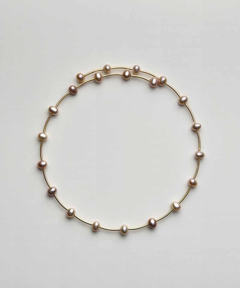 【美品】ripsalis リプサリス パールドットチョーカー  GOLD　M pearl dot choker | ripsalis