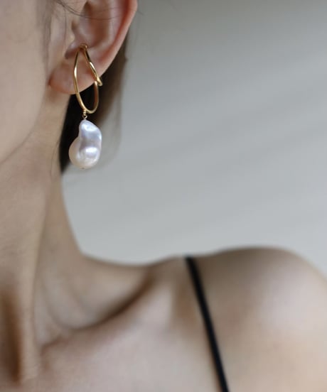 double line ear cuff〈single〉