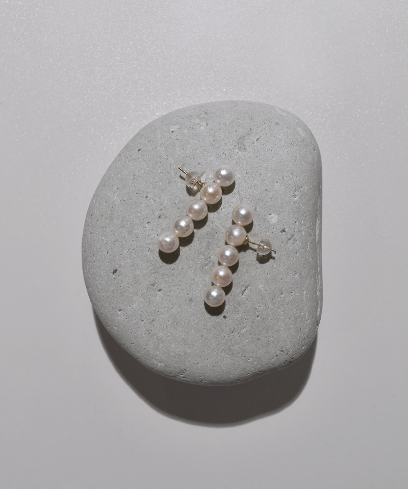 リプサリス ripsalis パールピアス マンテル ニュアンス 5line pearl〈両耳5粒set〉 | ripsalis