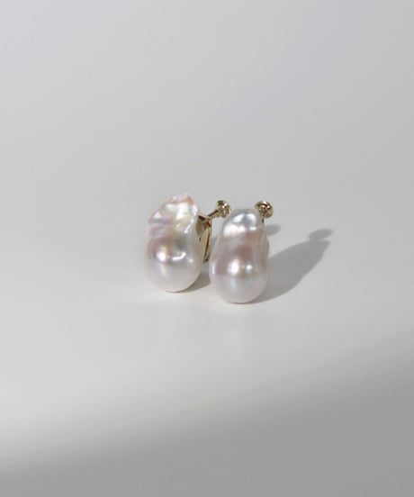 [nude] STUD OYSTER pearl  ピアス/イヤリング（12.5-15mm） 【Sランク】