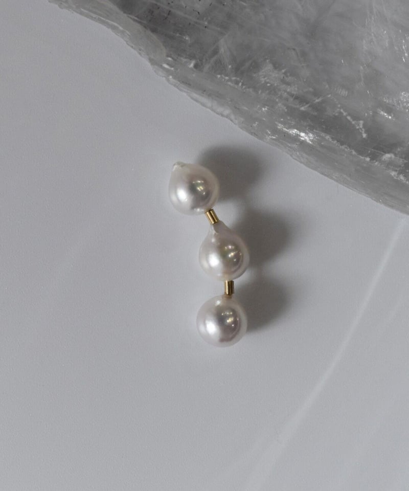 ripsalis minous ピアス　パール3連 minous | ripsalis