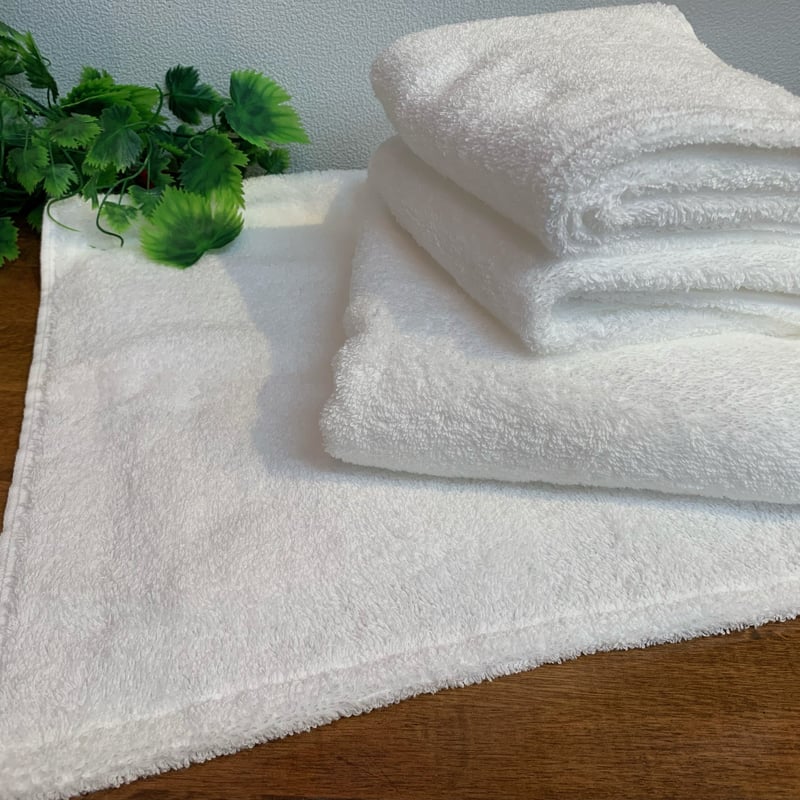 ふわっかるっ♪大阪泉州 極上の白いバスタオル「fluffy