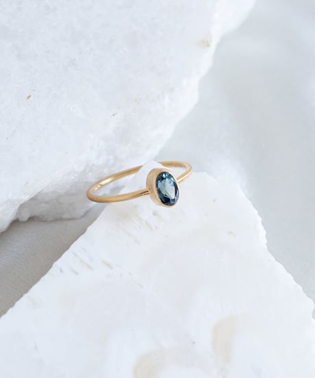 Blue Topaz (NO,115655) SILVER 18Kcoating 11号