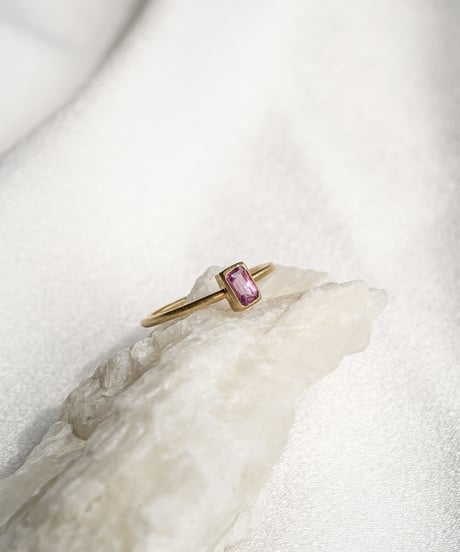 Pink Sapphire (NO,138738) SILVER 18Kcoating 11号