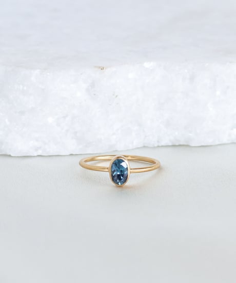 Blue Topaz (NO,115655) SILVER 18Kcoating 11号