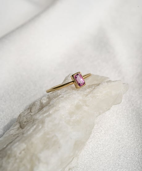 Pink Sapphire (NO,138738) SILVER 18Kcoating 11号