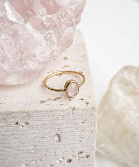 Rose Quartz (NO,138717) SILVER 18Kcoating 11号