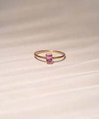 Pink Sapphire (NO,138738) SILVER 18Kcoating 11号