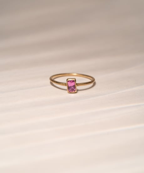 Pink Sapphire (NO,138738) SILVER 18Kcoating 11号