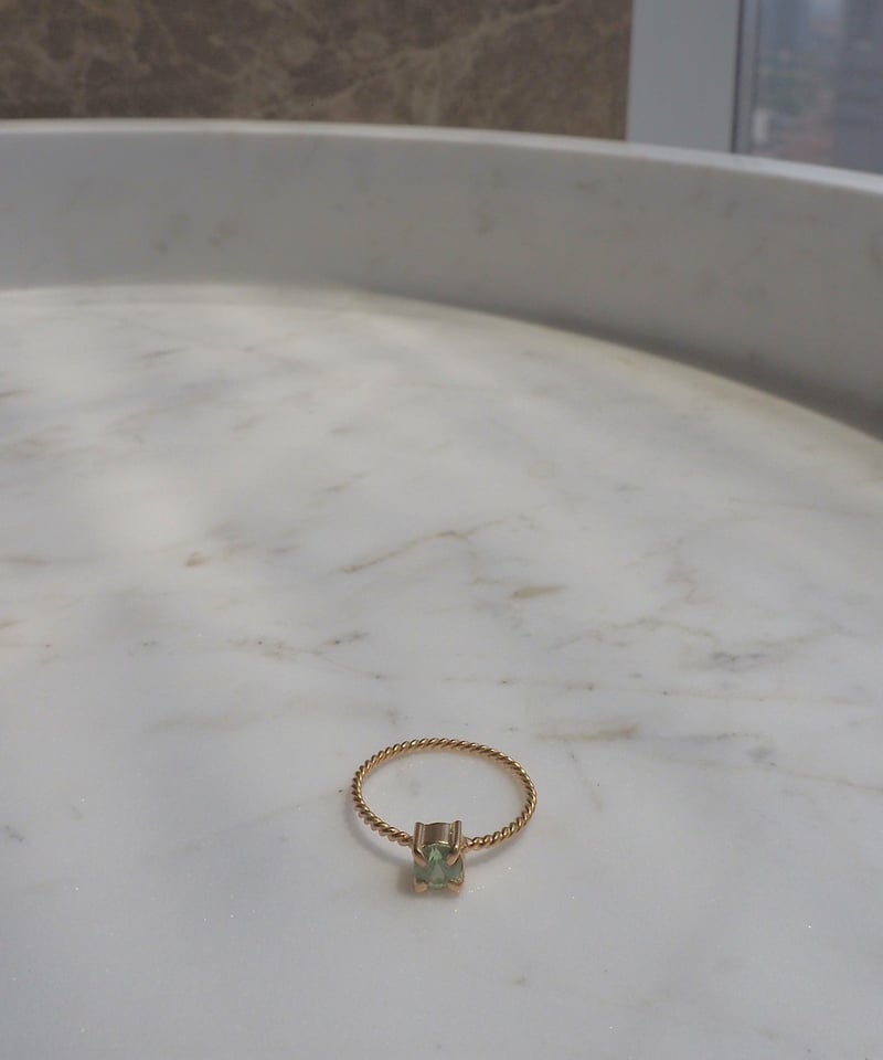 Zircon Twist Ring (NO,201813) Silver 18kコーティング1 Zircon Twist Ring (NO,201813) Silver 18kコーティング1