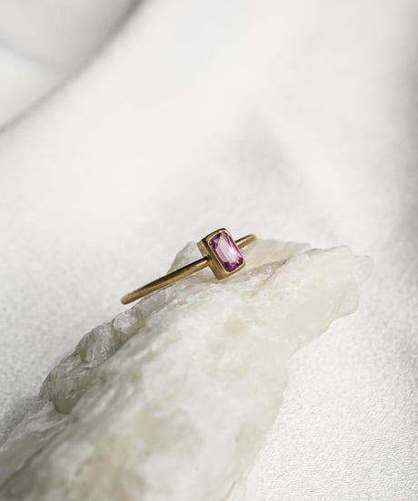 Pink Sapphire (NO,138738) SILVER 18Kcoating 11号