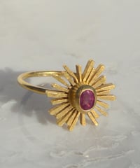 Suria Ring Ruby (GGTL No,201803) Silver 18K coating 11号