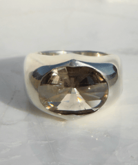 Smoky Quartz (NO,39287) Silver 17号