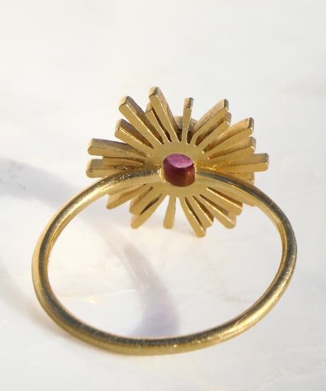 Suria Ring Ruby (GGTL No,201803) Silver 18K coating 11号
