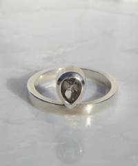 Smoky Quartz (NO,202724) Silver 9号