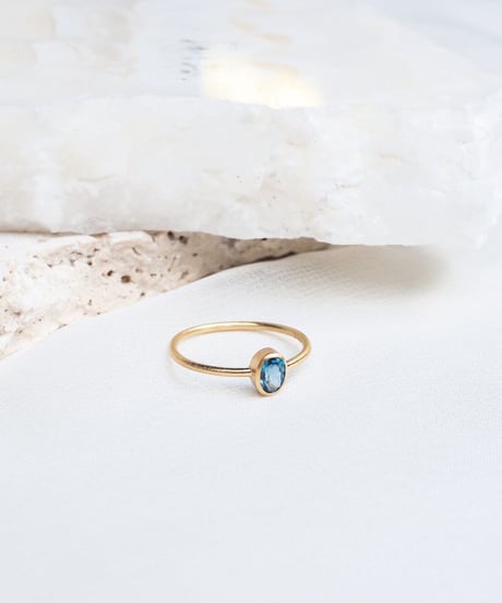 Blue Topaz (NO,115655) SILVER 18Kcoating 11号