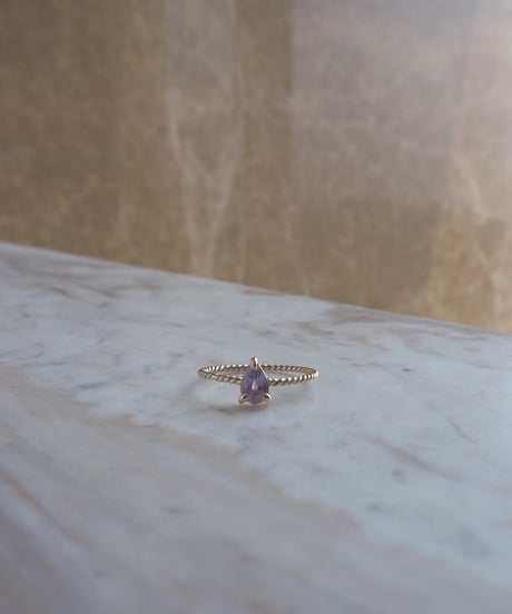 Violet Sapphire Twist Ring (NO,137046) 10K 12号