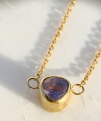 Purple Sapphire bracelet (No,201786) 19cm Silver 18kコーティング