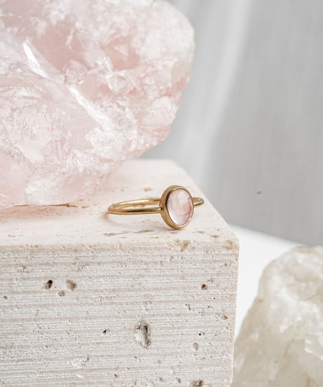 Rose Quartz (NO,138717) SILVER 18Kcoating 11号