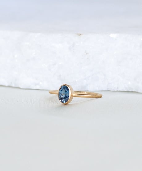 Blue Topaz (NO,115655) SILVER 18Kcoating 11号