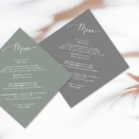 ｜nuance color｜ダイヤ型メニュー表【1部あたり200円】