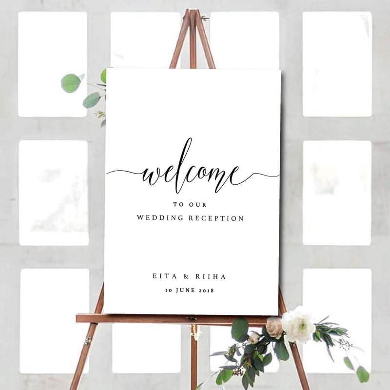 シンプルなWELCOMEボード#13【A2】 | Rdesign