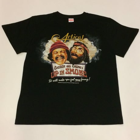 CHEECH &CHONG's UP IN SMOKE T shirt(black)