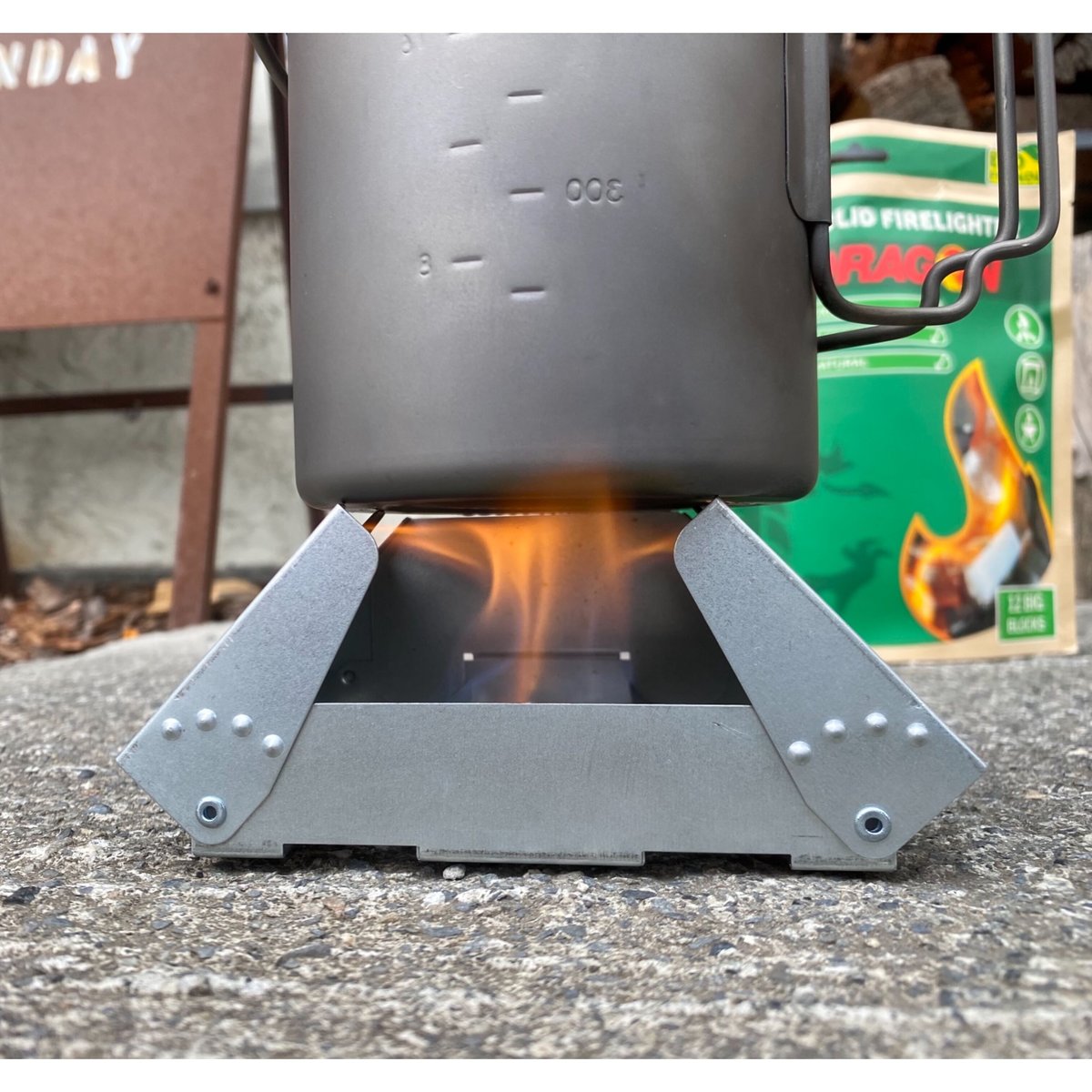 災火のドラゴン ボックストッパー foil 1枚 FIREDRAGON SOLID FUEL 12 BLOCKS | TMR industries