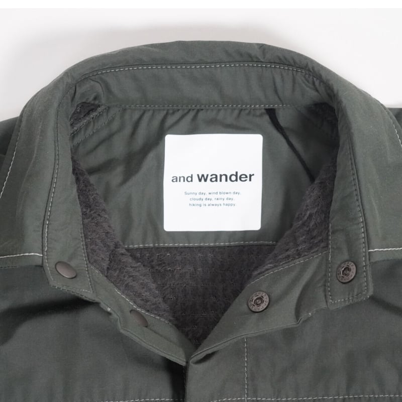 and wander /T/C alpha shirt jacket | SUNDAY web...