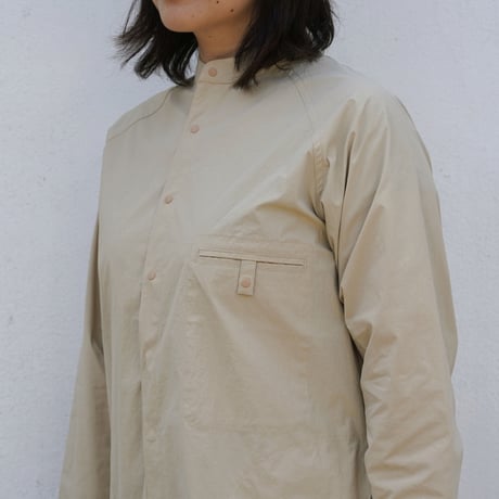 AXESQUIN ELEMENTS/タスランナイロンのロングシャツ