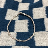 シルバービーズ　ブレスレット　スキャッター　ダイヤ