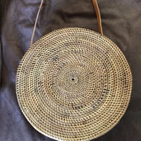 アタ バッグ 丸型 模様なし (L) スナップボタンタイプ