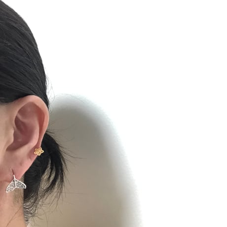 ホエールテール　925シルバー　ピアス