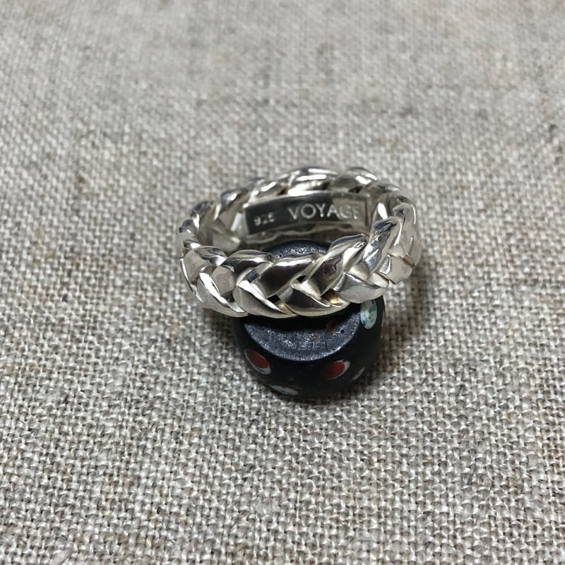 手編み ターコイズ リング(白仕上げ) 925シルバー | Voyage 手編み ターコイズ リング(白仕上げ) 925シルバー | Voyage